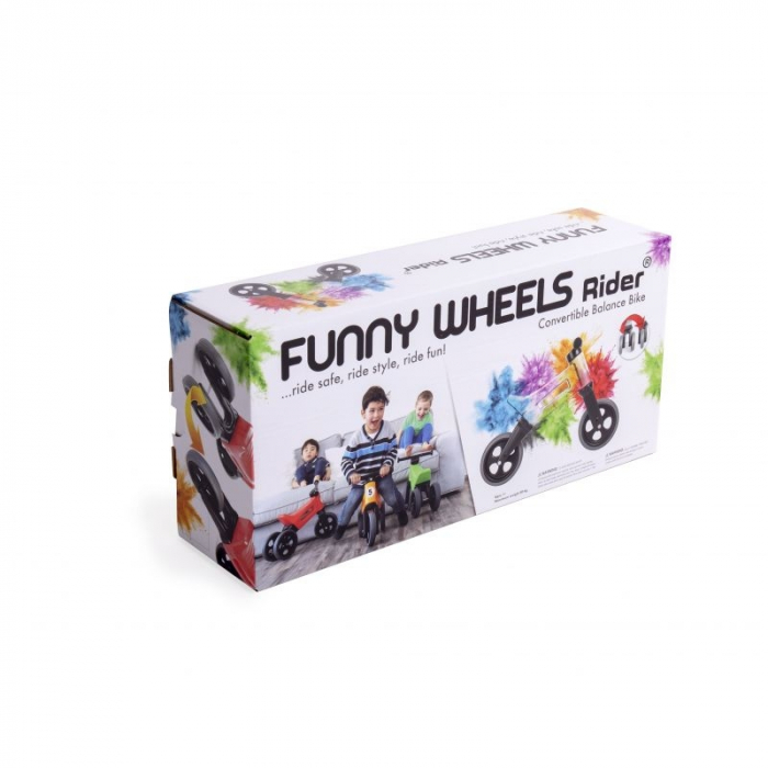 Bicicleta fara pedale Funny Wheels RIDER SPORT 2 in 1 Red [3]