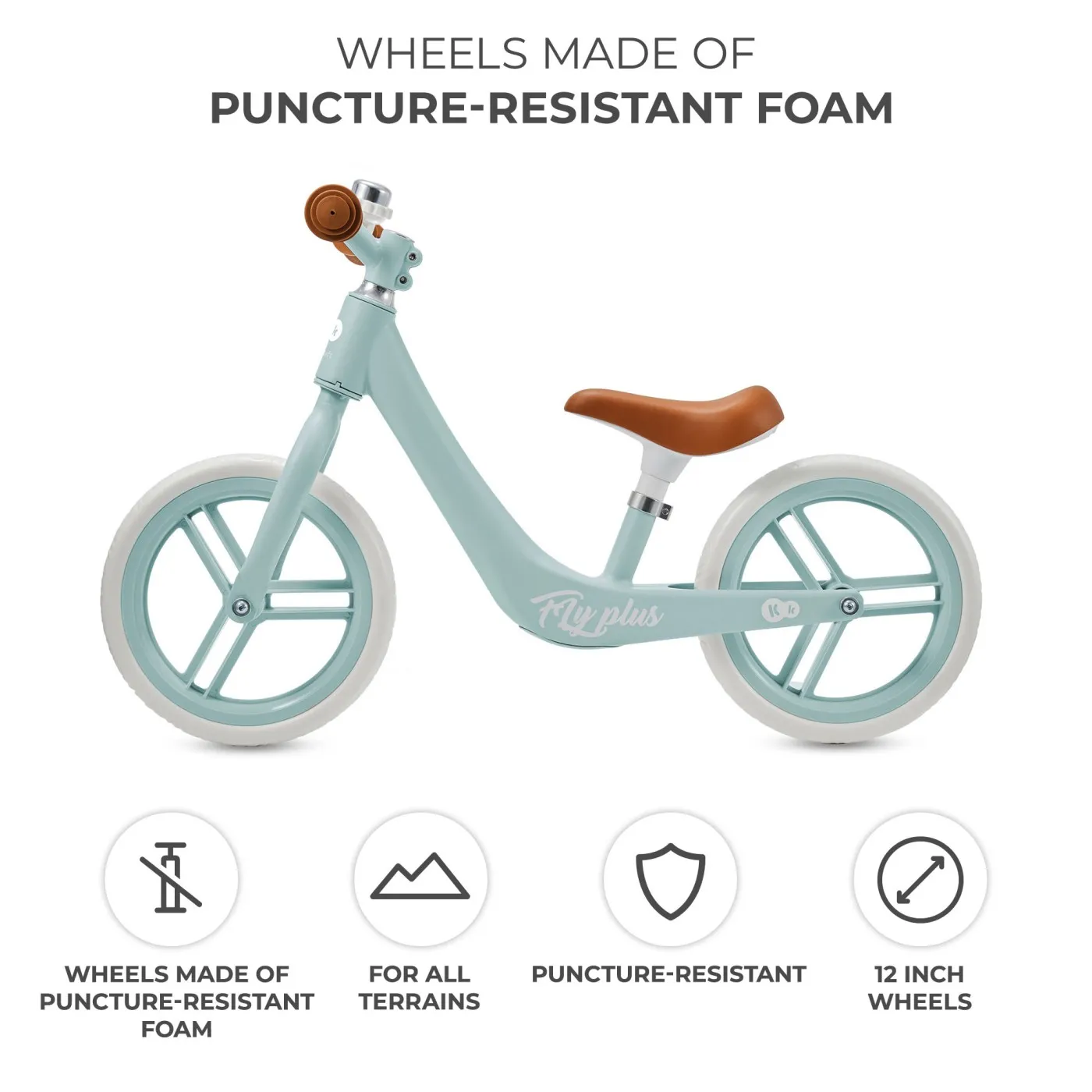 BICICLETA FARA PEDALE KINDERKRAFT FLY PLUS, BABY BLUE [7]