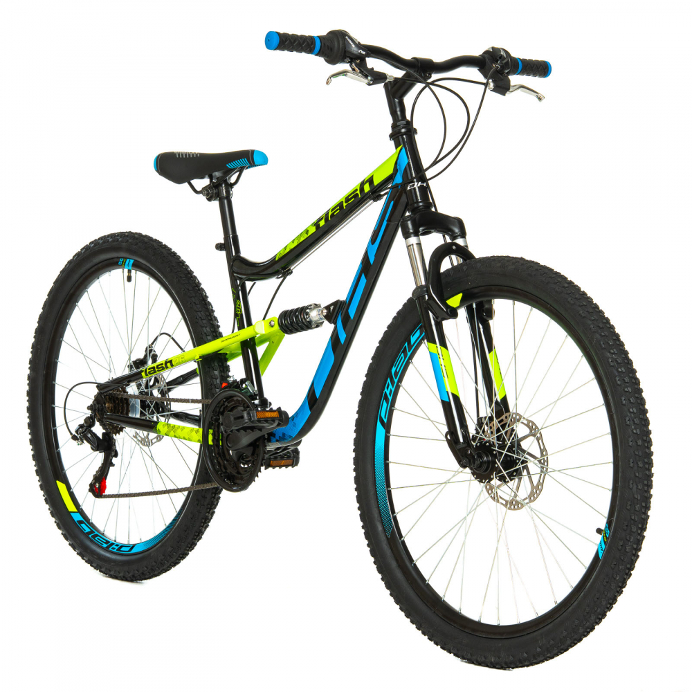 Bicicleta Full suspension DHS Flash - 26 Inch, Negru [2]