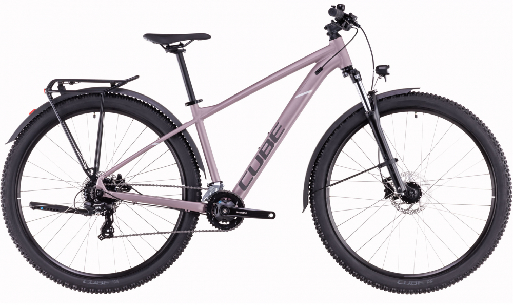 Bicicleta MTB CUBE AIM ONE ALLROAD GREYISHLILAC REFLECT 2025 cadru XS (14") - roti 27.5" [1]