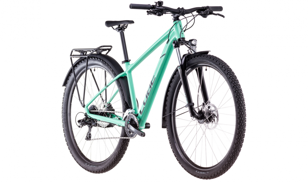Bicicleta MTB CUBE AIM ONE ALLROAD SHAMROCK BLACK 2025 cadru XS (14") - roti 27.5" [2]