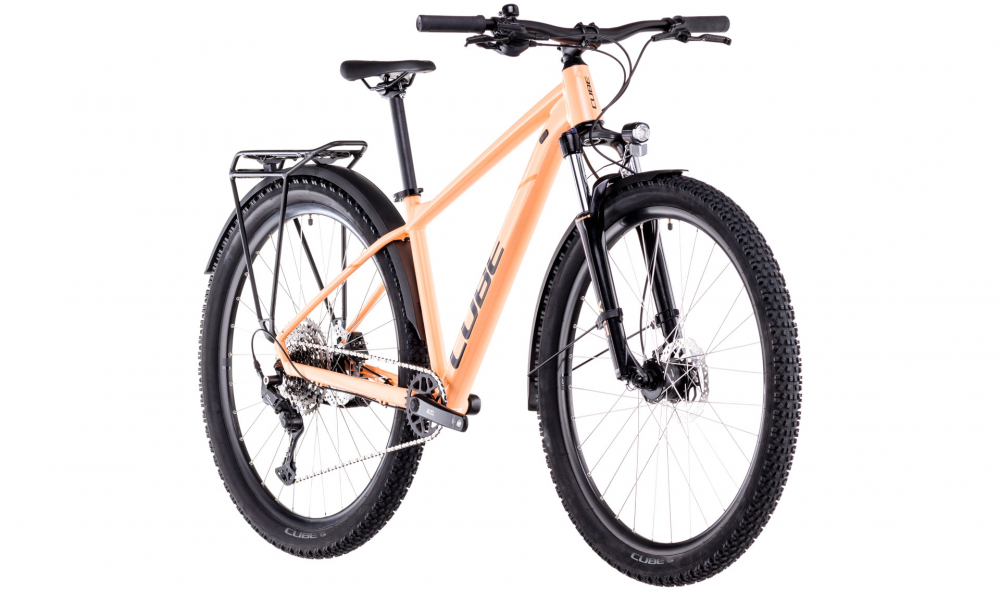 Bicicleta MTB CUBE AIM RACE ALLROAD TANGERINE BLACK 2025 cadru XXL (24") - roti 29" [2]