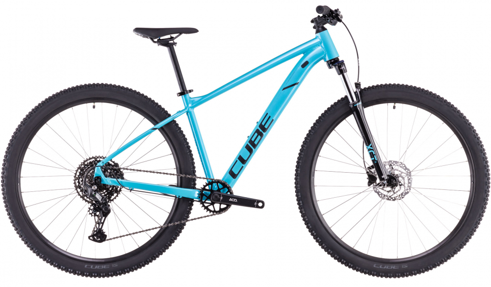 Bicicleta MTB CUBE AIM RACE SWIMMINGPOOL BLACK 2025 cadru XL (22") - roti 29" [1]