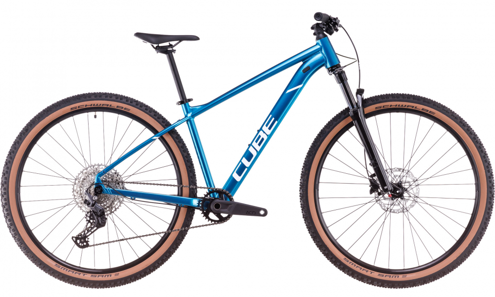 Bicicleta MTB CUBE ATTENTION PRO METALLICTEAL WHITE 2025 cadru L (19") - roti 29" [1]