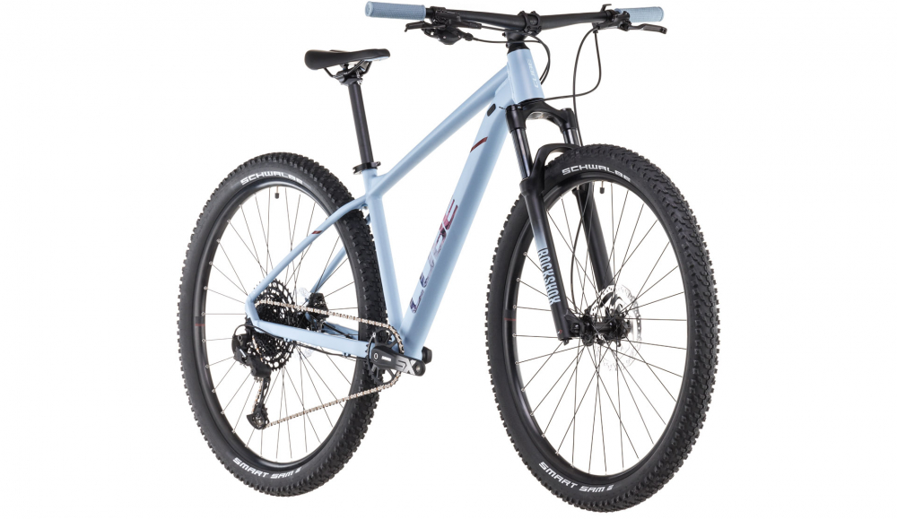 Bicicleta MTB CUBE ATTENTION SLX PIDGEONBLUE RUBYRED 2025 cadru M (17") - roti 29" [2]