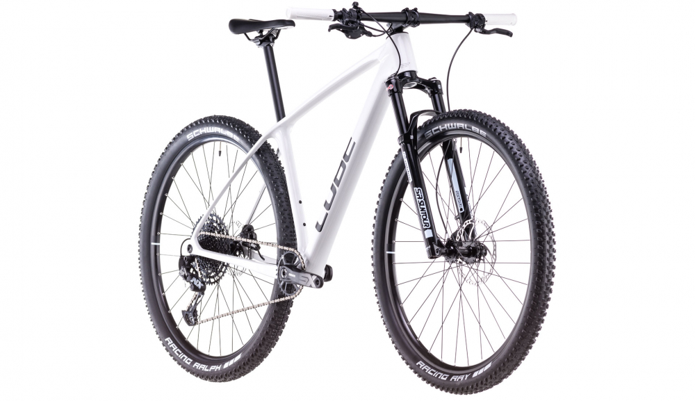 Bicicleta MTB CUBE REACTION C:62 ONE COTTON WHITE 2025 cadru L (19") - roti 29" [2]