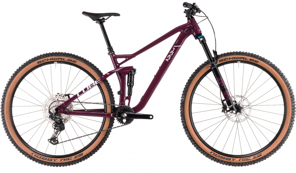 Bicicleta MTB CUBE STEREO ONE22 RACE WINE GREY 2025 cadru L (19") - roti 29" [1]