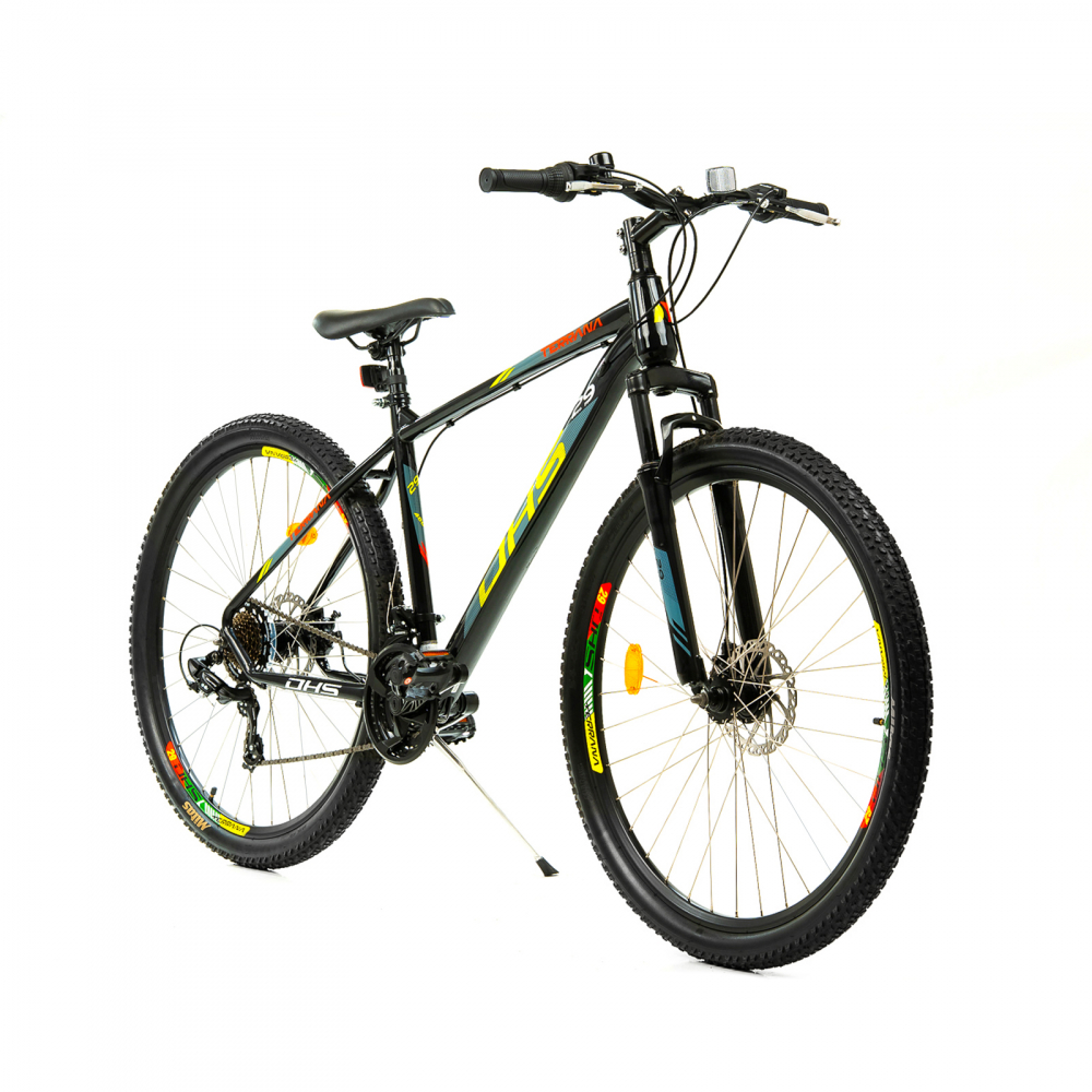 Bicicleta Mtb Dhs 2905 - 29 inch, M, Negru/Verde [2]