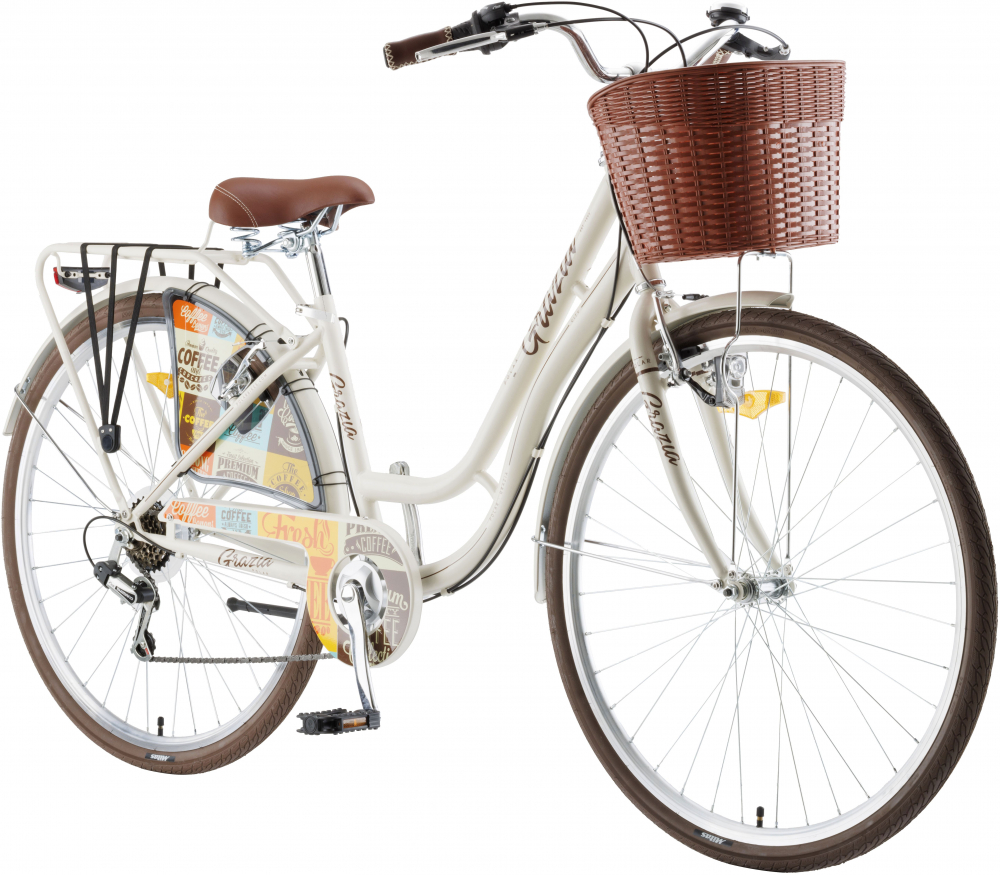 Bicicleta Oras Polar Grazia 6s - 28 inch, L, Alb-Bej [2]