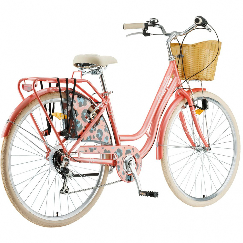 Bicicleta Oras Polar Grazia 6s - 28 Inch, M, Coral Leopard [3]