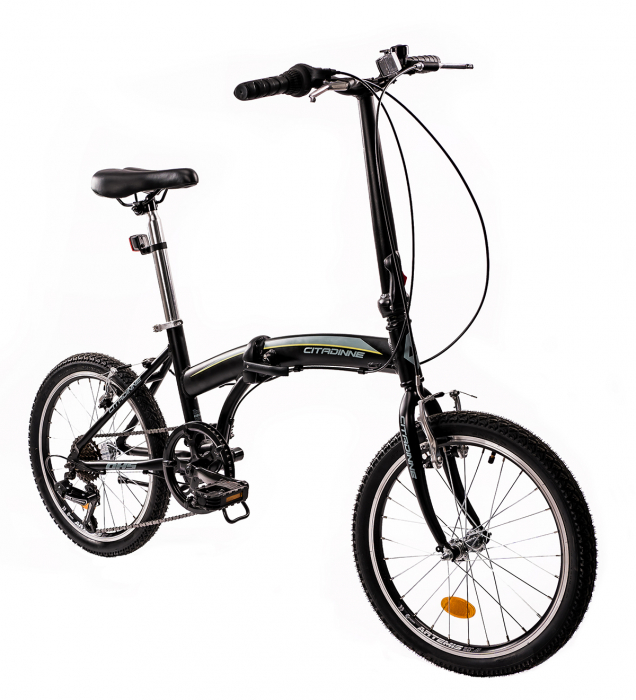 Bicicleta Pliabila Dhs 2095 - 20 Inch, Negru [2]