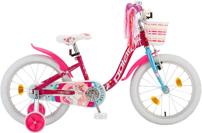 Bicicleta Copii Polar 2024 Unicorn Single - 18 Inch, Roz [1]