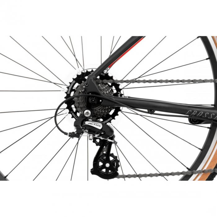 Bicicleta Rock Machine Crossride 100 29 Negru/Rosu M-18 [6]