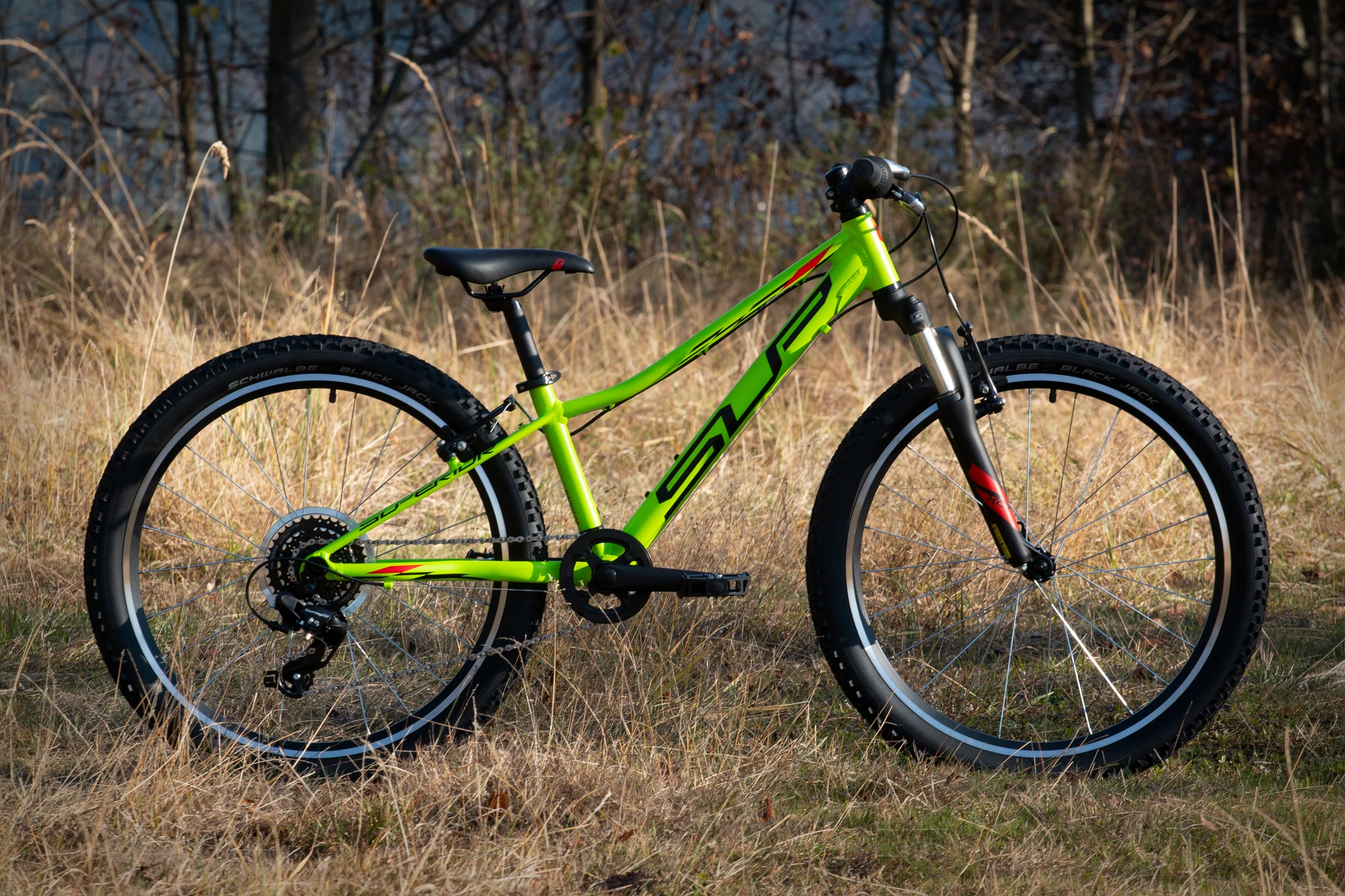 Bicicleta Superior Racer XC 24 Matte Lime/Black/Red [2]