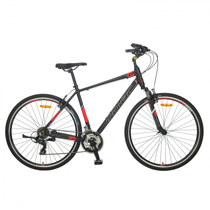 Bicicleta Trekking Polar Helix - 28 Inch, XL, Negru-Rosu [1]