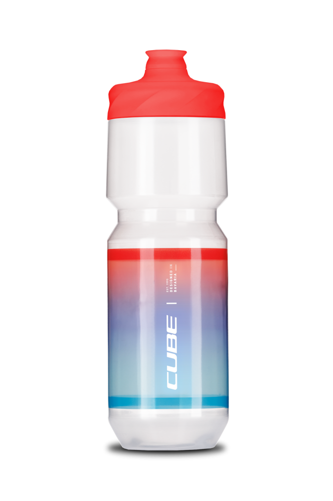 BIDON CUBE FLOW 750 TEAMLINE White/Blue/Red [2]