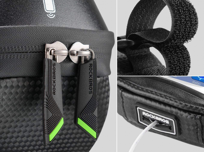 Borseta ghidon bicicleta Rockbros 010-4BK cu suport telefon [7]