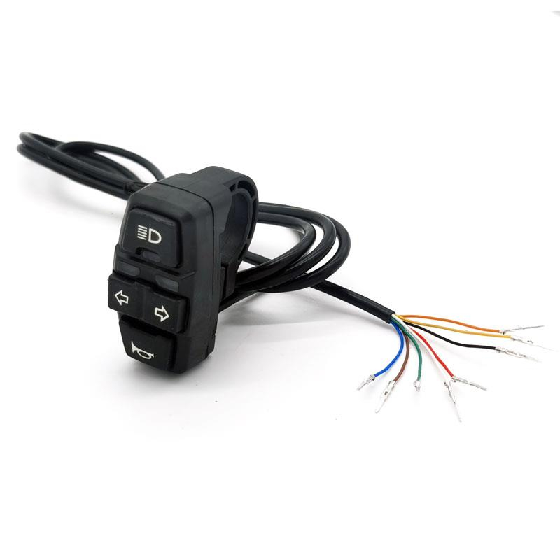 Buton cu lumini, claxon si semnalizare pentru trotineta electrica cu cablu de 1,5 metri, 8 pini [1]