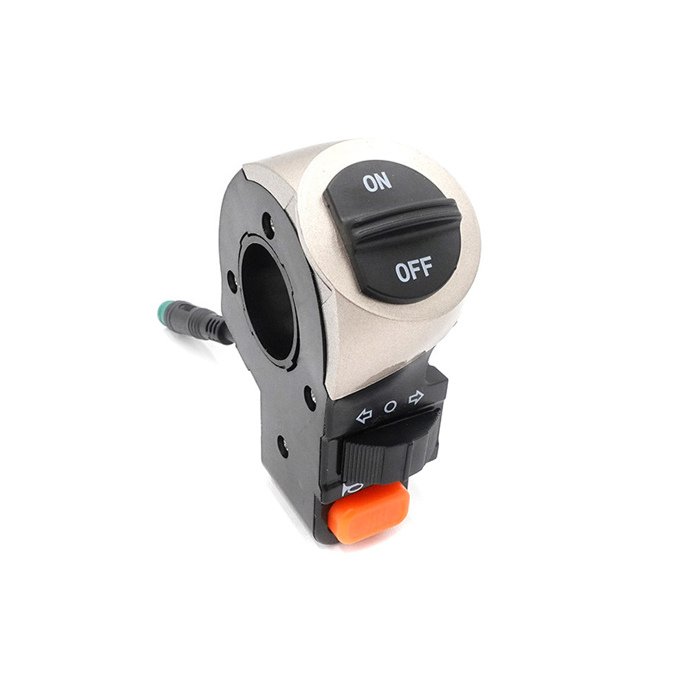 Buton lumini trotineta electrica cu far, semnalizare si claxon [1]