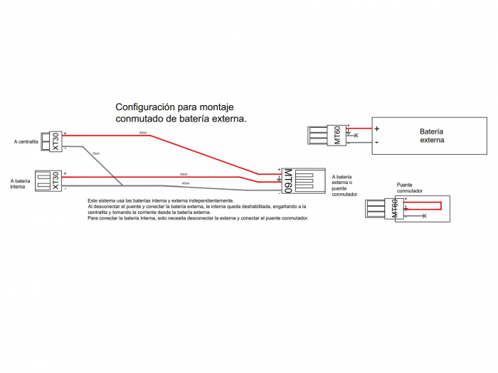 Cablu conectare baterie externa trotineta electrica comutat [2]