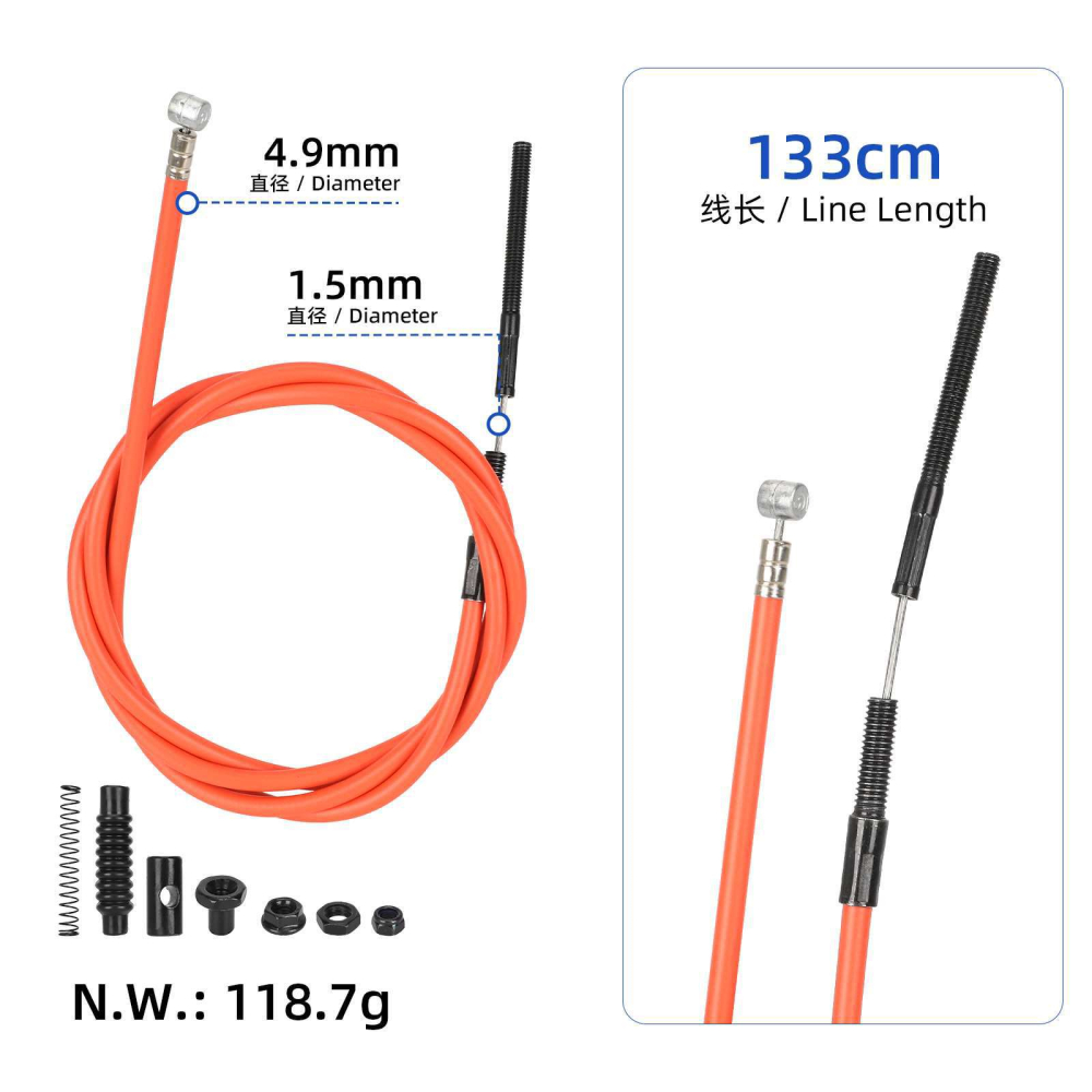 Cablu frana trotineta electrica Xiaomi 4 Lite 2nd (133cm) [2]