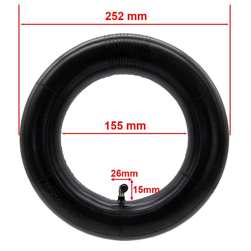 Camera trotineta electrica 10 X 3 - 80/65-6, valva curbata 90 grade [2]
