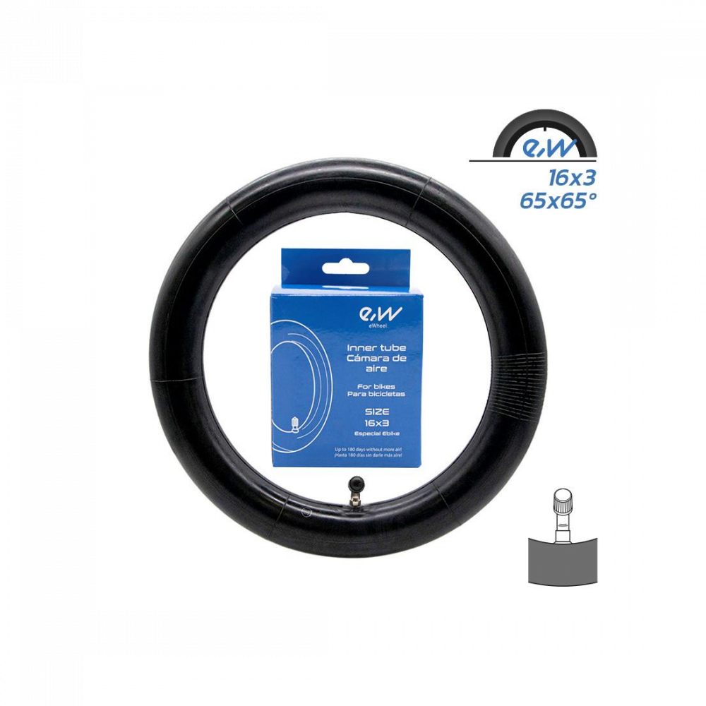 Camera trotineta Ewheel VC 16x3 valva curbata 90x90 grade [1]