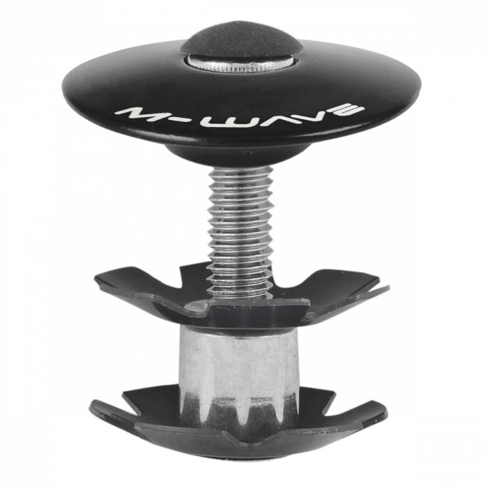 Capac si Floare Cuvete M-WAVE FORK FIX 1.1/8" Negru Anodizat [1]