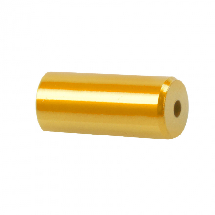 Capete Manta CNC 5,1x12 mm M-WAVE Aluminiu Gold/Orange Anodizat [1]