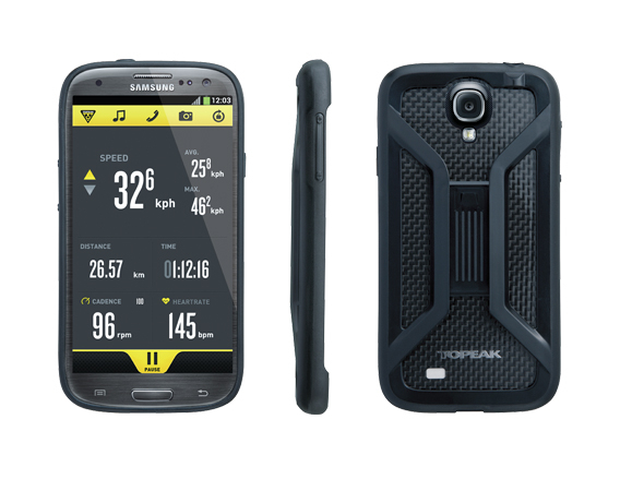 Carcasa Husa Topeak Ridecase Samsung Galaxy S4, Carbon-Nylon, reglabila, neagra [3]