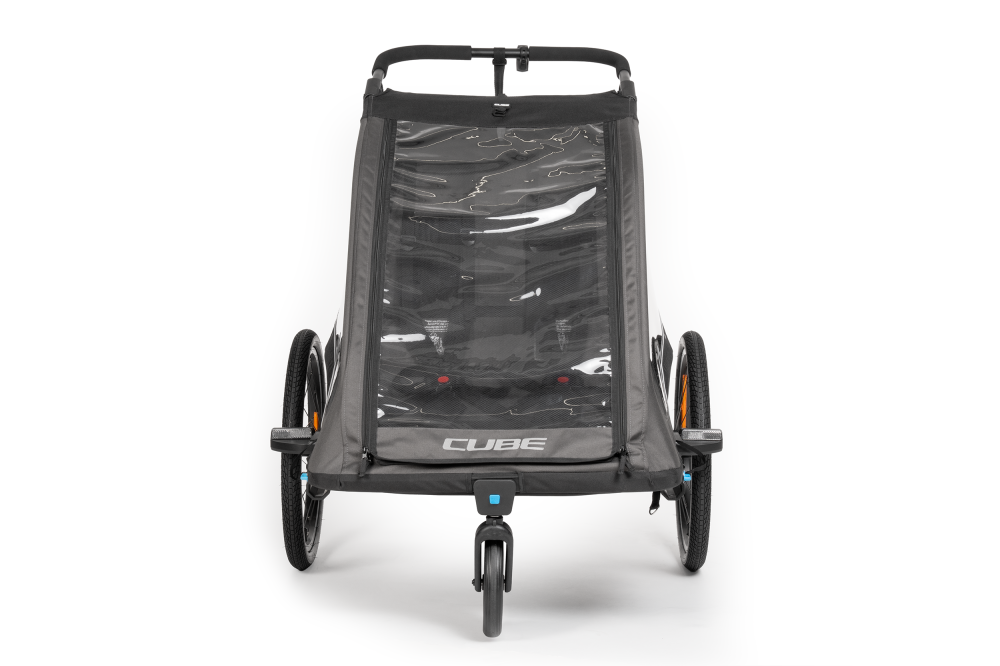 CARUCIOR TRANSPORT COPII CUBE TRAILER DOUBLE PURE Negru [3]