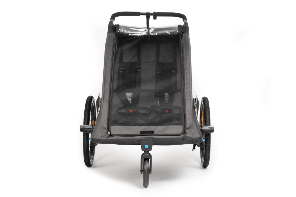 CARUCIOR TRANSPORT COPII CUBE TRAILER DOUBLE PURE Negru [4]