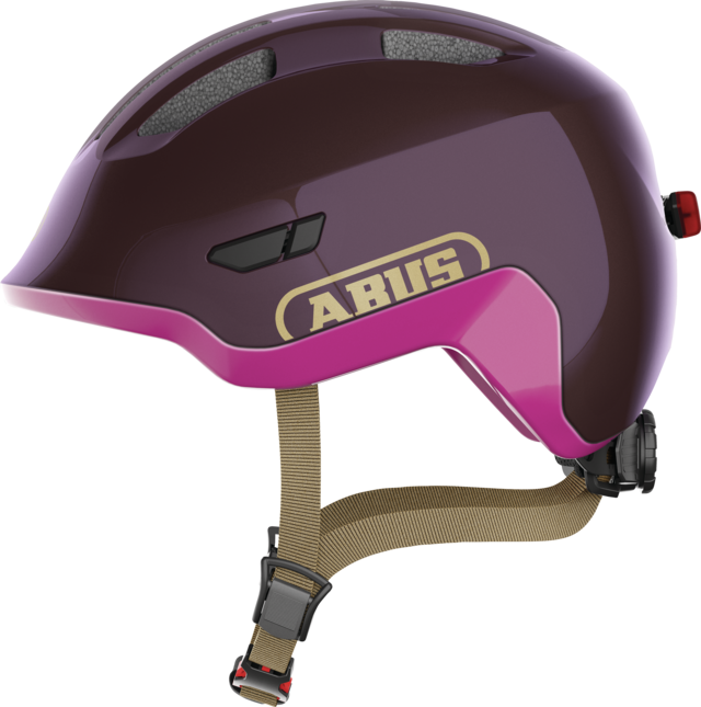 CASCA BICICLETA COPII ABUS SMILEY 3.0 ACE LED ROYAL PURPLE S (45-50 CM) [1]