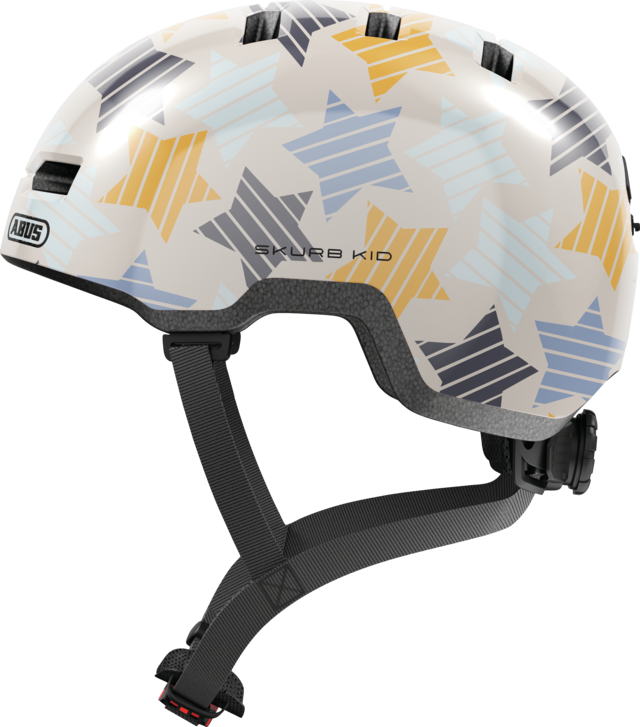 CASCA BICICLETA ABUS SKURB KID GREY STARS S (45-50 CM) [1]