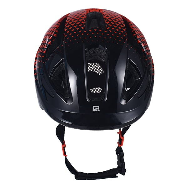 Casca Ciclism Copii P2R MASCOT - 52-56 cm, S, Negru-Rosu [3]