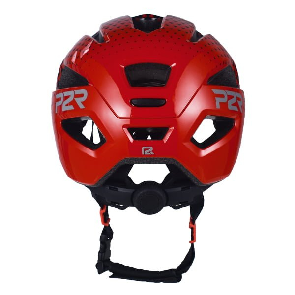 Casca Ciclism Copii P2R MASCOT - 52-56 cm, S, Negru-Rosu [4]