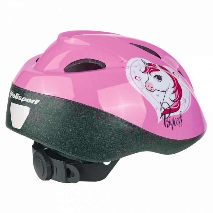 Casca Ciclism Copii Polisport Unicorn - 52-56cm, S, Roz [2]