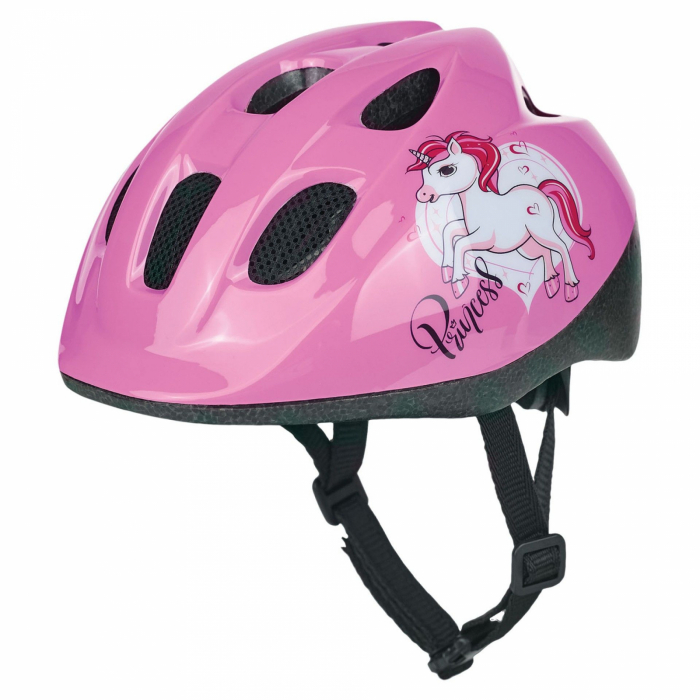 Casca Ciclism Copii Polisport Unicorn - 52-56cm, S, Roz [3]