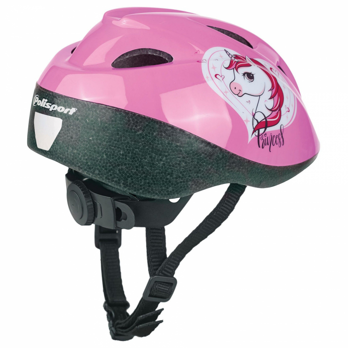 Casca Ciclism Copii Polisport Unicorn - 52-56cm, S, Roz [4]