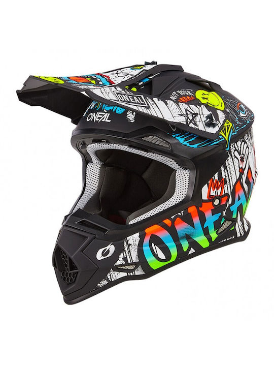 Casca Ciclism O'Neal Backflip Helmet Rancid V.25 - 59-60 Cm, L, Negru-Alb [2]