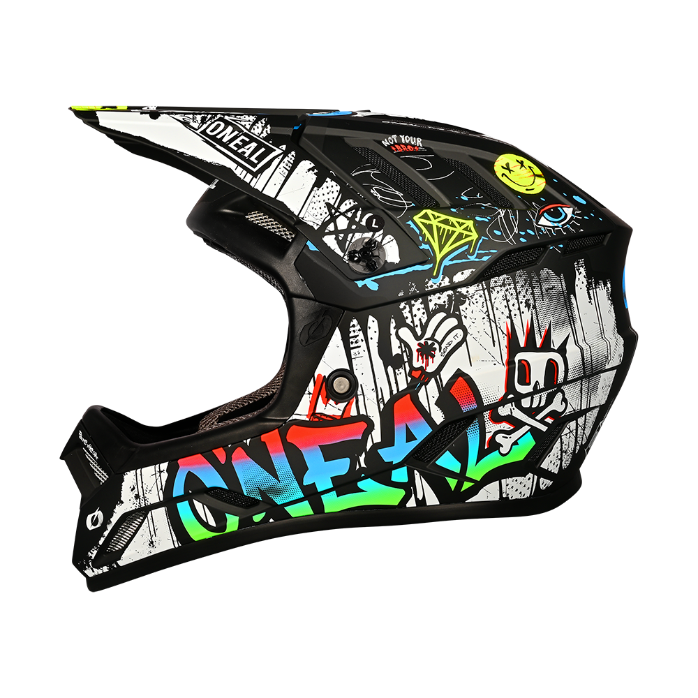 Casca Ciclism O'Neal Backflip Rancid V.25 - 55-56 Cm, S, Negru-Alb [2]