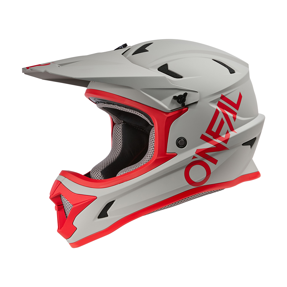 Casca Ciclism O'Neal Sonus Helmet Solid V.25 - 53-54 Cm, XS, Gri-Rosu [1]