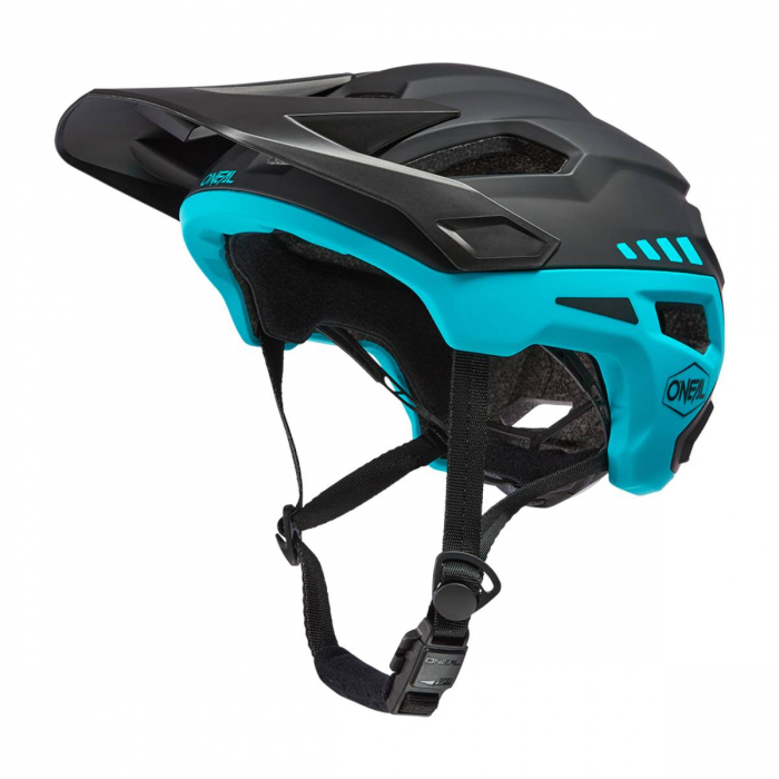 Casca Ciclism O'Neal Trailfinder Split V.23 - 54-58 Cm, S-M, Negru-Turcoaz [3]