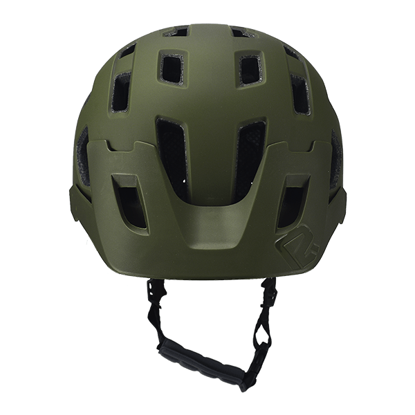 Casca Ciclism P2R FORTEX, M/L (59-61 cm), Verde inchis-Gri [3]