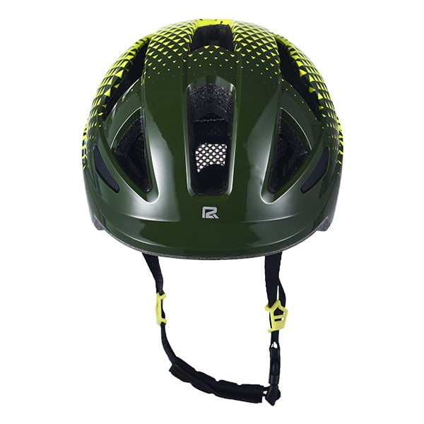 Casca Ciclism P2R MASCOT, S (52-56 cm), Verde inchis-Galben [3]
