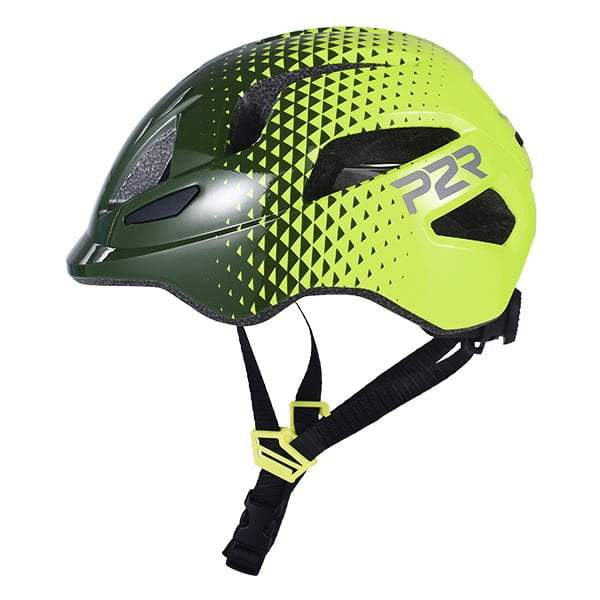 Casca Ciclism P2R MASCOT, S (52-56 cm), Verde inchis-Galben [2]