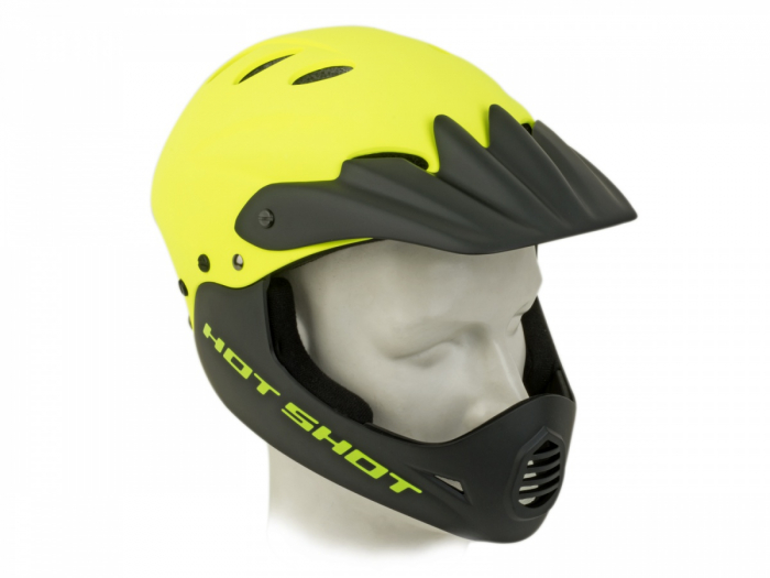 Casca Downhill AUTHOR Hot Shot HST X9 52-54 cm Galben Neon/ Negru [1]