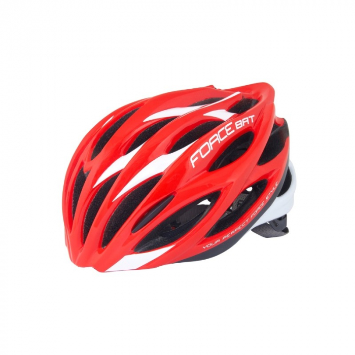 Casca Force Bat rosu/alb S-M (54-58 cm) [1]