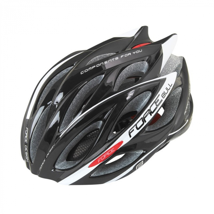 Casca Force Bull negru/alb S-M (54-58 cm) [1]