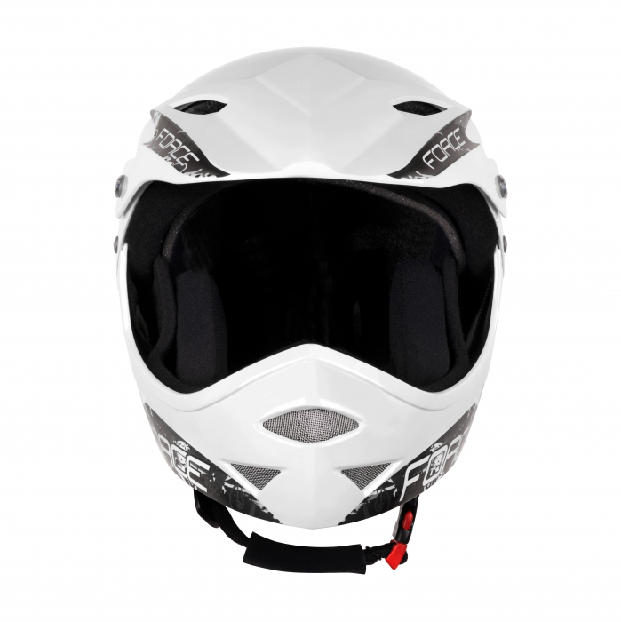 Casca Force Downhill Junior Alb lucios S-M (54-58 cm) [3]